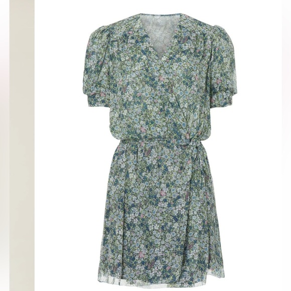 Zadig & Voltaire Betty Garden Chiffon Mini Dress - Picture 5 of 10